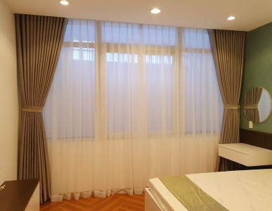 Rèm phòng khách biệt thự vườn