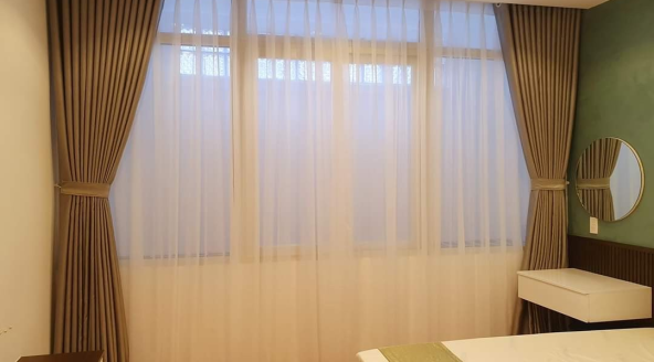 Rèm phòng khách biệt thự vườn